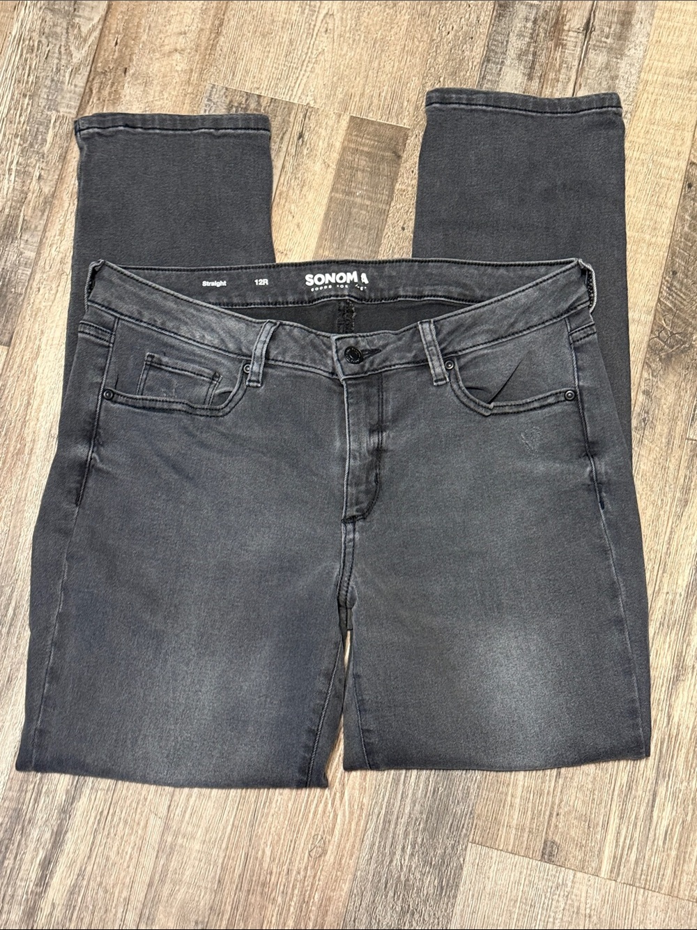 SONOMA Women’s Grey Straight Jeans Size 12